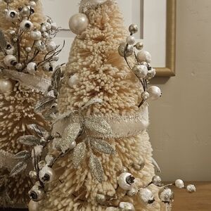 Bethany Lowe Cream and Silver Holiday Tree